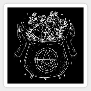 magical cauldron Sticker